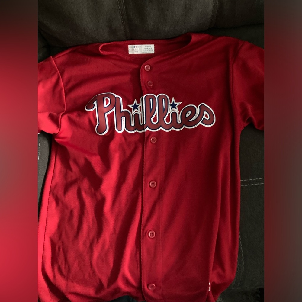 Genuine Merchandise Kids Phillies Red Jersey